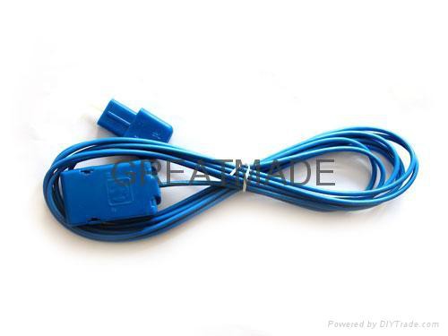 Adaptera kabeli. Savienojiet bipolārajā izmantojamais plāksnes un elektroķirurģiskas vienības