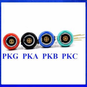 1P Medical Connector PKG PKA PKB PKC 2-10pin 14 pin fixed socket with elkonis 90 grādu kontakts PCB two Keying